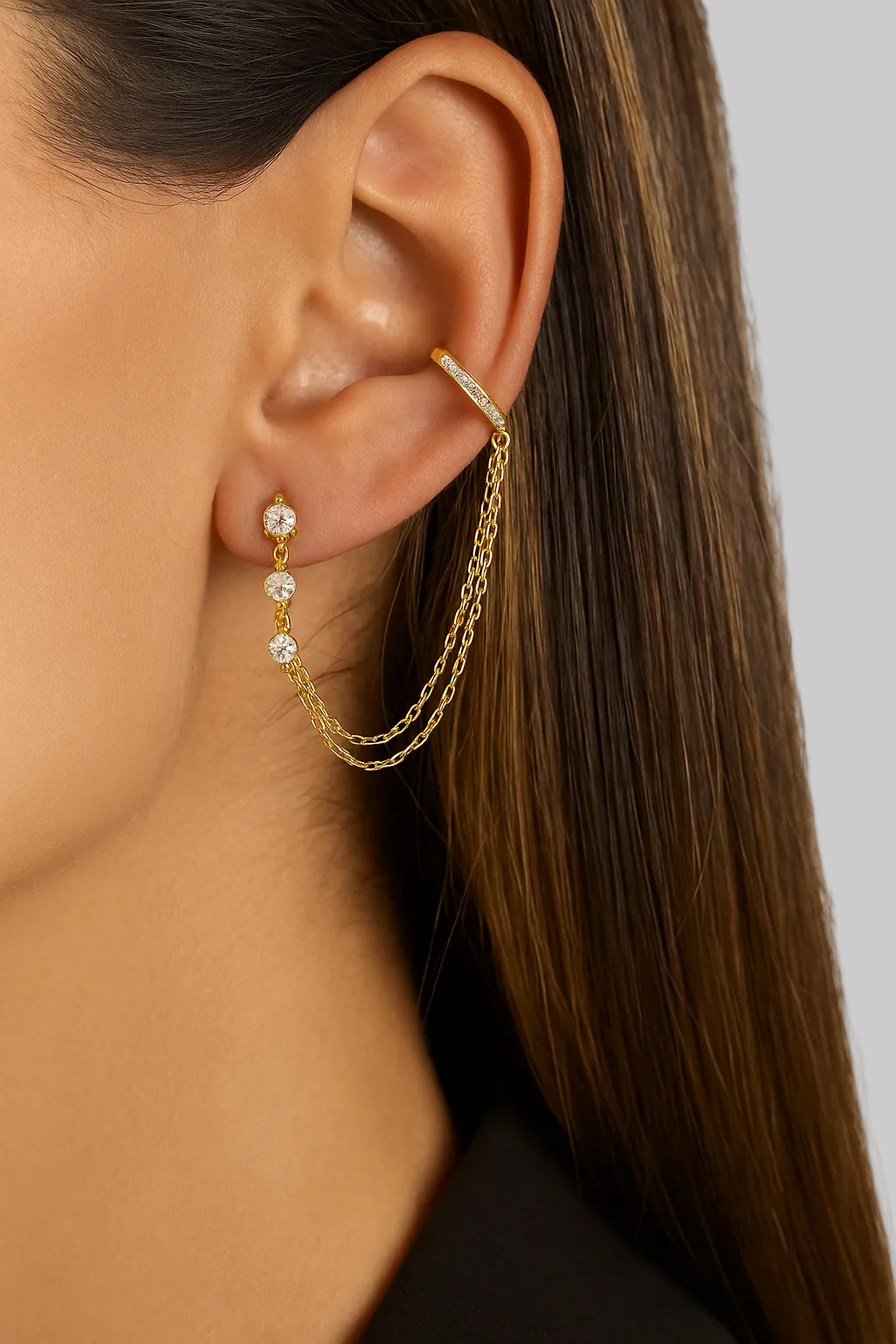 Jorunn | Chain-Link Cuff Earrings