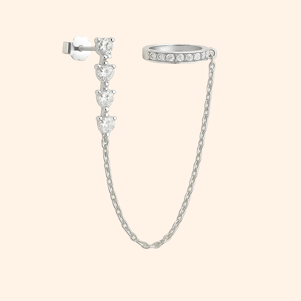 Jorunn | Chain-Link Cuff Earrings